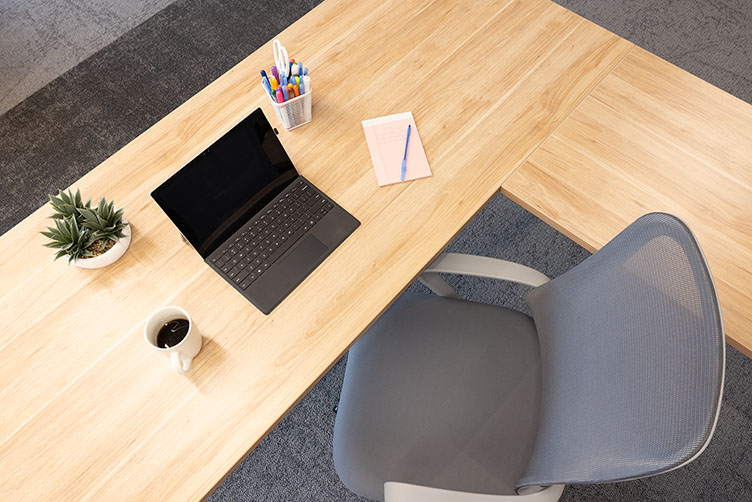 office desk arrangement